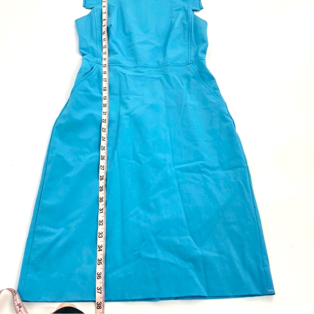J crew resume dress light blue Italian Stretch Wool Tollegno 1900 4
